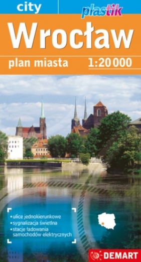 Wrocław 1:20000- mapa samochodowa plastik - Opracowanie zbiorowe