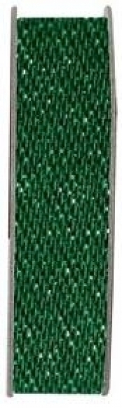 Tasiemka satynowa z brokatem. Anitas - evergreen 3m