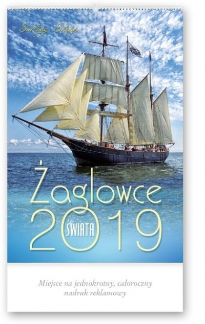 Kalendarz 2019 Reklamowy Żaglowce świata RW19