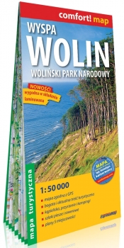 Wyspa Wolin Woliński Park Narodowy laminowana mapa turystyczna 1:50 000