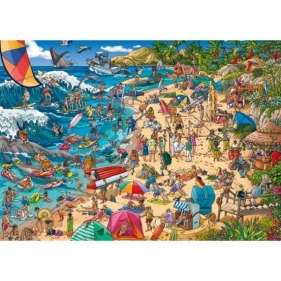 Puzzle 1000: Zwariowana plaża (29922)