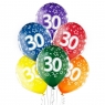 Balony 30 urodziny 30cm 6szt