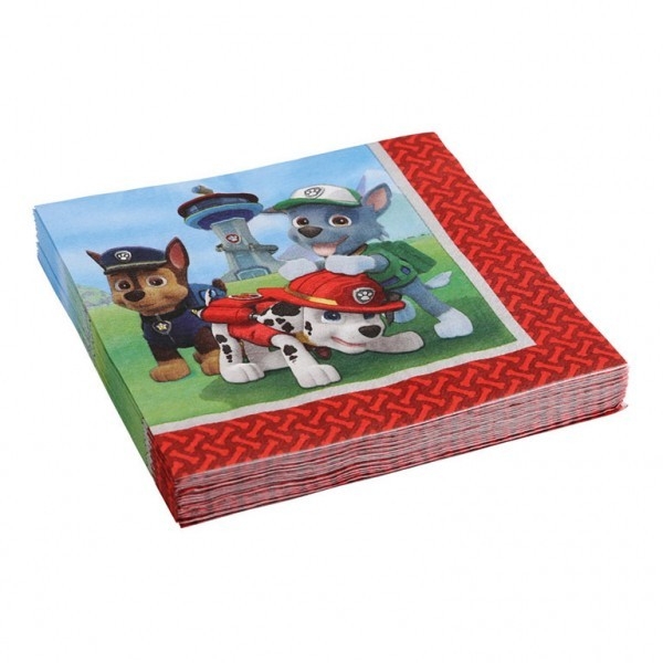 Serwetki 33x33 cm Psi Patrol, 20 sztuk (999134)