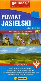 Powiat Jasielski mapa turystyczna - <br />