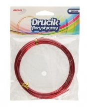 Druciki florystyczne 3mx2mm czerwone