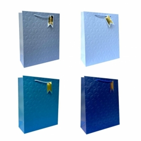 Torebka prezentowa uniwersalna L z tłoczeniem mix