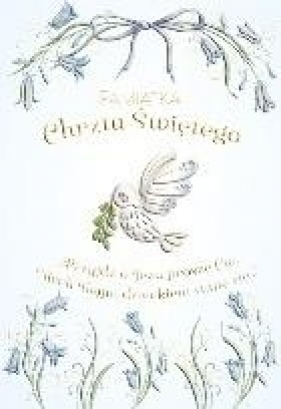 Karnet A5 Chrzest - Gołąbek w kwiatach dla chłopie