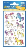 Naklejki dla dzieci - błyszczące konie (53222)