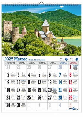Kalendarz 2026 ścienny A4 - Górskie krajobrazy
