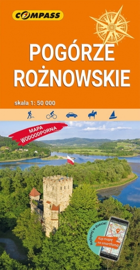 Pogórze Rożnowskie Mapa laminowana