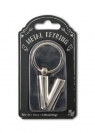 Silver Letter Keyring - brelok do kluczy litera V