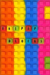 Notes silikonowy A5 Unipap Blocks w kratkę 100 kartek kolorowy - <br />