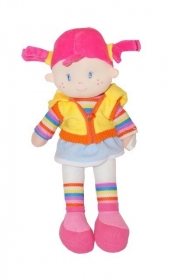 Lalka Sweet Girl 38 cm żółta kamizelka (4149b)