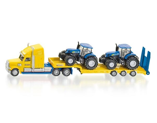 Siku Farmer - Ciężarówka z traktorami New Holland (S1805)