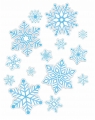 Dekoracje okienne dwustronne - Śnieżynki 14szt