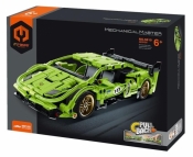 Klocki Auto wyścigowe zielone 457el