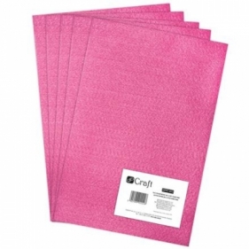 Filc poliestrowy A4, 5 szt. dark pink (DPFC-013)