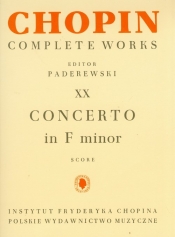 Chopin Complete Works XX Koncert F-moll