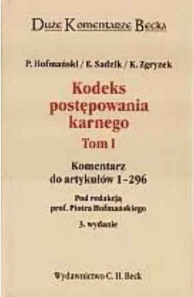 Kodeks postępowania karnego tom 1 - Piotr Hofmański