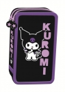  Piórnik szkolny podwójny z wyposażeniem - Kuromi Black