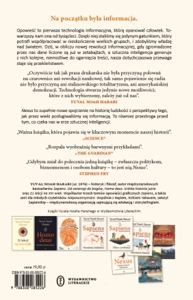 Nexus. Krótka historia informacji od epoki kamienia do sztucznej inteligencji - Yuval Noah Harari