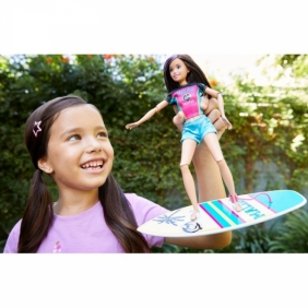 Barbie Dreamhouse Adventures - Lalka Sportowa Siostra Skipper Surferka (GHK34/GHK36)