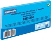 Notes samoprzylepny Donau Neon niebieski 100k 127 mm x 76 mm (7588011-10)