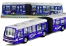 Autobus przegubowy friction duży 41,5 cm niebieski