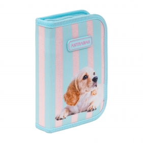 Astrabag, Piórnik pojedynczy dwuklapkowy bez wyposażenia - Puppy Line, AC1