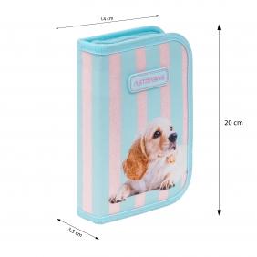 Astrabag, Piórnik pojedynczy dwuklapkowy bez wyposażenia - Puppy Line, AC1