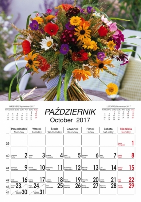 Kalendarz 2018 Bukiety Lux
