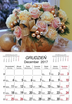 Kalendarz 2018 Bukiety Lux