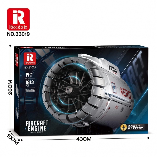 <img src='https://webimage.pl/pics/227/2/d6974077152075.jpg' style='height:440px' /> Klocki Turbofan Engine 1813el