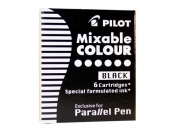Naboje do pióra Pilot Parallel Pen czarne 6 szt. (IC-P3-S6-B)
