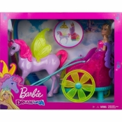 Barbie Dreamtopia: Rydwan i pegaz + Lalka księżniczka (GJK53)