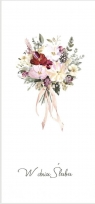 Karnet Ślub DL S67 - Bukiet kwiatów