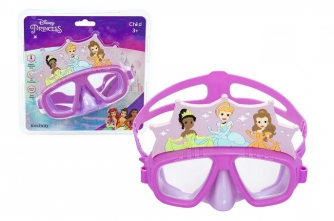Okulary do nauki pływania Księżniczki Disney róż