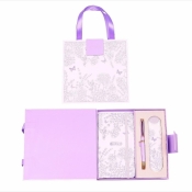 Długopis + notes Premium fioletowy