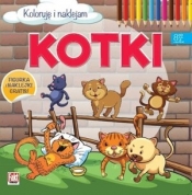 Kotki. Koloruję i naklejam. Fakt edukacja 8/2017 - Opracowanie zbiorowe