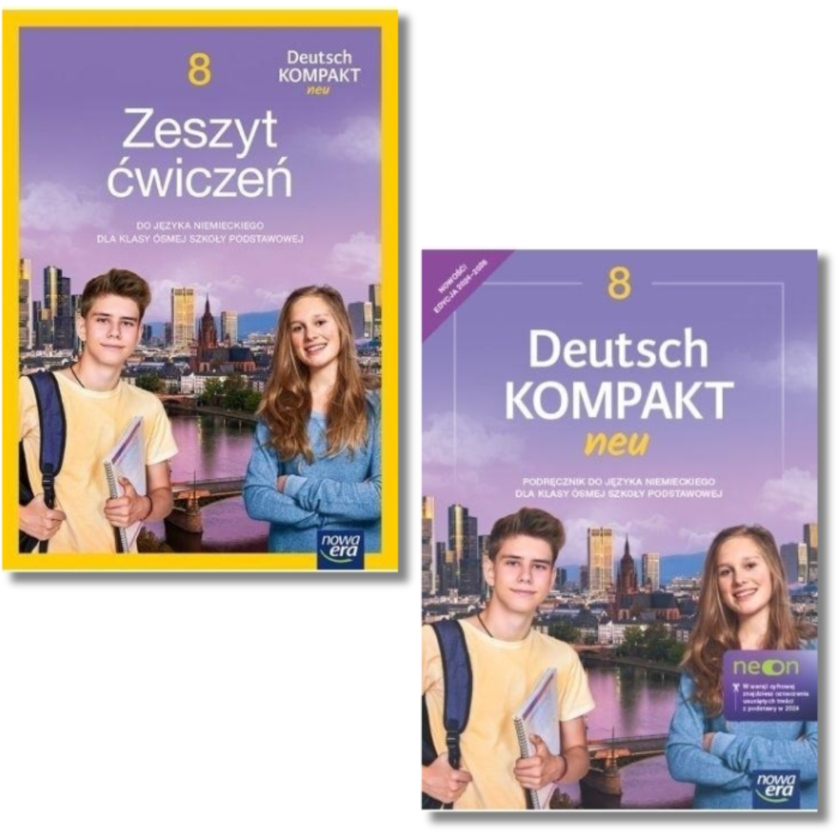 Pakiet: Podręcznik + zeszyt ćwiczeń. Deutsch KOMPAKT neu 8. Szkoła podstawowa. Klasa 8. Język niemiecki.