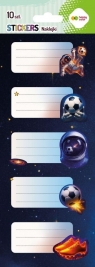 Naklejki na zeszyty Cosmo Ball 86x255 HAPPY COLOR