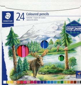 Kredki ołówkowe sześciokątne 24 kolorów