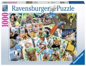 Puzzle 2D 1000 elementów: Zwierzaki w podróży (17322)