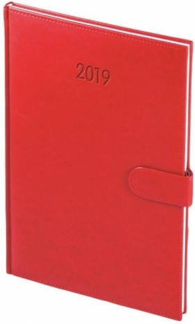 Kalendarz 2019 B5 Tygod. Nebraska magnes Czerwona