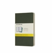 Zestaw 3 zeszytów Cahier Journals 9x14 kratka ziel