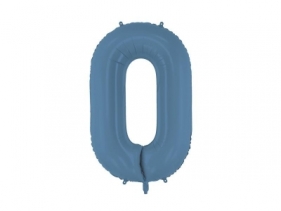 Balon foliowy cyfra 0 86cm granat
