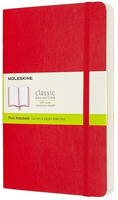 Notes Classic L 13x21cm gładki czerwony