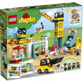 Lego Duplo: Żuraw wieżowy i budowa (10933)
