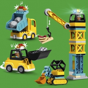 Lego Duplo: Żuraw wieżowy i budowa (10933)
