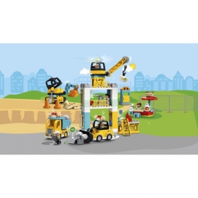 Lego Duplo: Żuraw wieżowy i budowa (10933)